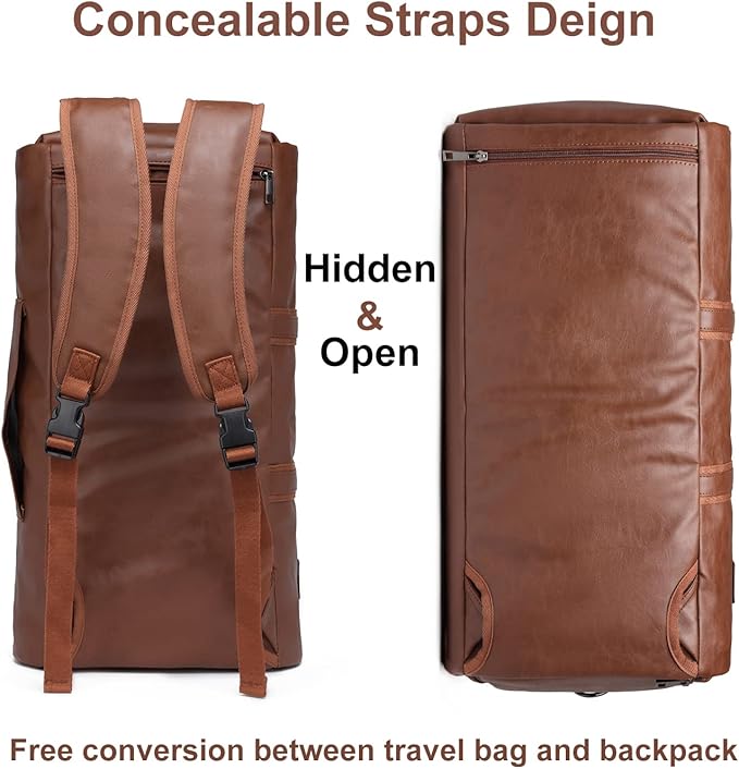 seyfocnia Convertible Travel Garment Bag,Carry on Garment Duffel Bag for Men Women - 2 in 1 Hanging Suitcase Suit Business Travel Bag