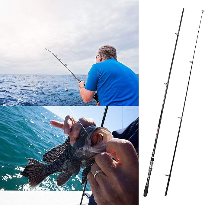 PLUSINNO Fishing Rod, Telescopic Fishing Rod and Reel Combo, Collapsible Travel Fishing Pole Rod Starter Kit, Carbon Fiber Fishing Rods and 12 +1 Bearings Stainless Steel, Fishing Gifts for Men Adults