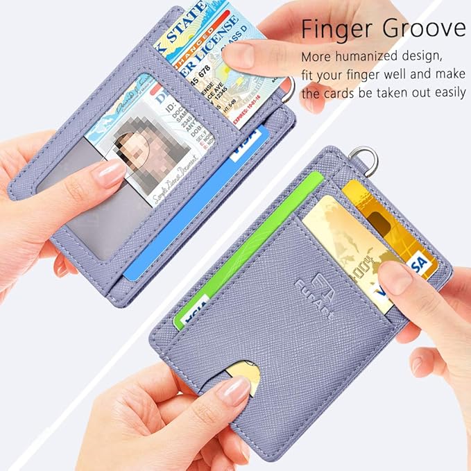 FurArt Slim Minimalist Wallet, Front Pocket Wallets, RFID Blocking, Credit Card Holder for Men & Women