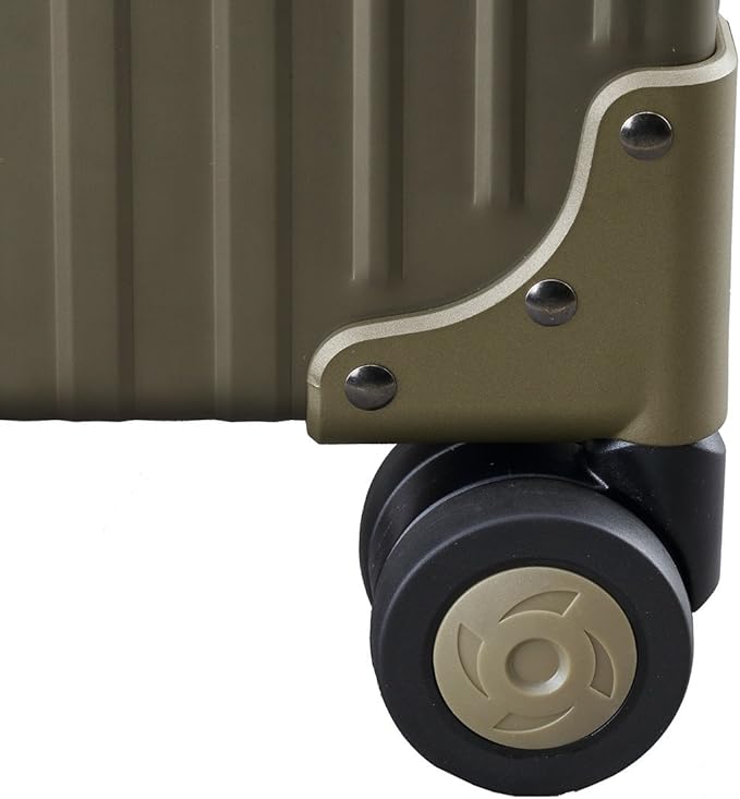 All Aluminum Lightweight Carry-On Luggage - Hardside Carry-On Suitcase, TSA Approved, Hard Shell Suitcase for Travel, Airline Approved 21 Inch Hard Spinner Wheels Luggage (Bronze)