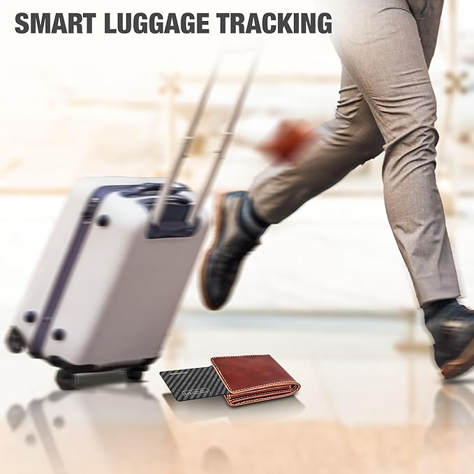 WHEREMYLUV-Item-Finder-for-Wallet, Ultra Thin Bluetooth Tracker Card Compatible with Apple Find My, Rechargeable GPS Locator, IPX8 Waterproof, Slim Smart Card for Men & Women