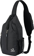 WATERFLY Crossbody Sling Backpack Sling Bag Travel Hiking Chest Bag Daypack