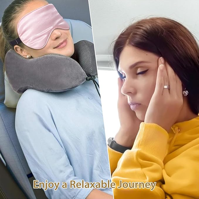 Silk Sleep Masks for Sleep, 4 Pack Super Soft Sleep Mask for Women & Men, 100% Blackout, Zero Eye Pressure, Blindfold with Adjustable Strap, Travel Eye Covers (Black, Pink, Blue, Grey)