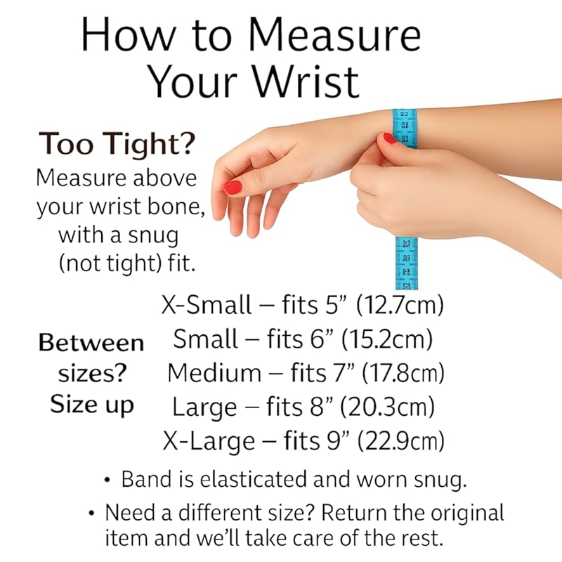 Motion Sickness Relief Acupressure Wristbands for Kids and Adults – Waterproof, Slip-On, Nausea Relief, Motion Sickness, Travel (2 Pack) (Black, Medium 7)