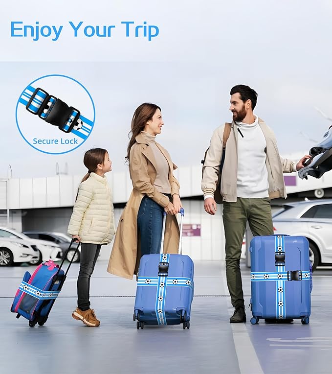 Luggage Straps for Suitcases Travel Belt Luggage Band Heavy Duty Traveling Luggage Identifier Cute Women Girls Unique Accesory,
