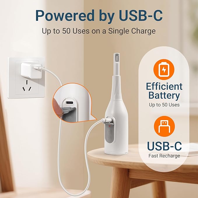 Portable Bidet for Travel – Electric Peri Bottle with Dual Spray Modes, 360° Nozzle, Water Bottle Adapter, USB Rechargeable, Waterproof, Travel Bidet for Postpartum & Personal Hygiene