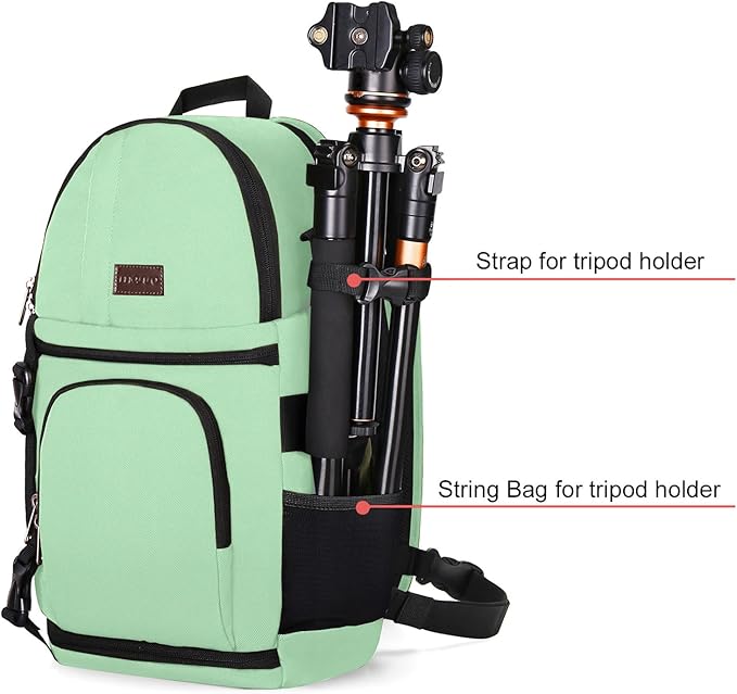 MOSISO Camera Sling Bag, DSLR/SLR/Mirrorless Camera Backpack Case Shockproof Photography Backpack with Tripod Holder & Removable Modular Inserts Compatible with Canon/Nikon/Sony/Fuji
