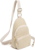 Haytijoe Summer Straw Purse Small Sling Bag RFID Blocking Crossbody Bags for Women Beach Raffia Bags Fanny Packs