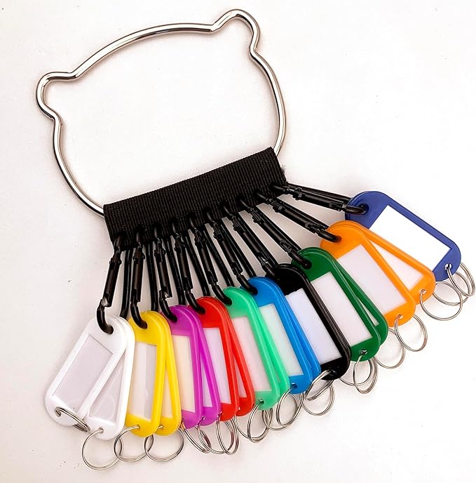 Portable Key Organizer Manager with Enlarged Window for Writing and Displaying More Text, Suitable for Warehouses, Offices, Schools, Homes, Etc (Key Marking and Management)