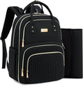 Diaper Bag Backpack - Large Multi functional, Boys, Girls & Baby Travel Essentials Tote with Changing Pad, Insulated Pockets, Stroller Straps, Waterproof - Baby Backpack for Mom & Maternity (Black)