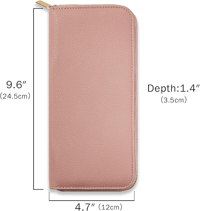 Travel Jewelry Organizer Case - for Tangle-Free Necklaces, Earrings, Rings, Bracelets Storage, Travel Essentials, Fashion Portable Jewelry Travel bags for Women - Medium Macaron Pink