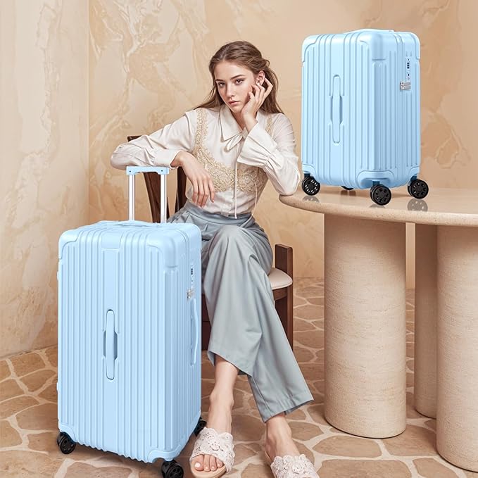 Krute Luggage 28 Inch Suitcase with Wheels PC+ABS Large Hardside Suitcases TSA Lock Checked Luggage