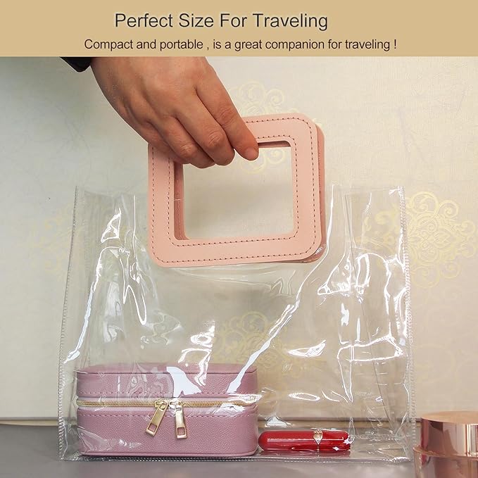 Small Jewelry Travel Case for Women Zippered Leather Small Jewelry Organizer Used For Short Trips Compact Travel Jewelry Case Is Compact Lavender Travel Jewelry Box Travel Gifts For Her