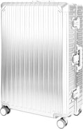 All Aluminum Luggage Suitcase 3 Sizes (20",26",29") TSA Lock Silver (26")
