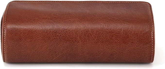 JOYIR Watch Roll for Travel, Genuine Leather Watch Case Organizer with 3 Pillows | Portable Storage & Display Case for Men, Women | Ideal Gift for Father's Day, Birthday, Christmas