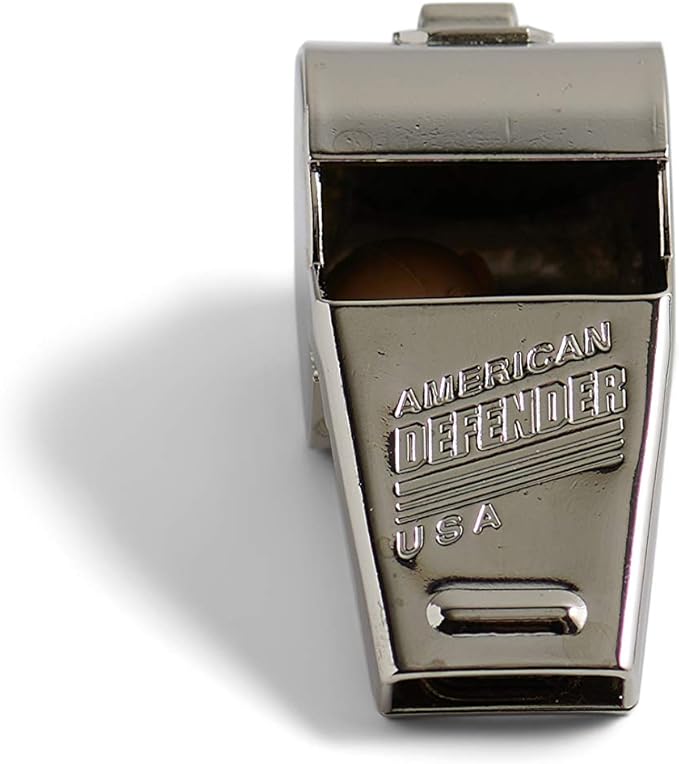 American Whistle Corporation American Classic Whistle - 126 db Solid Brass Whistle with Paracord Lanyards and Safe-T-Tip - Made in America
