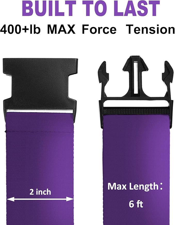 Luggage Straps for Suitcases TSA Approved Travel Belt 4 Pack by Chelmon