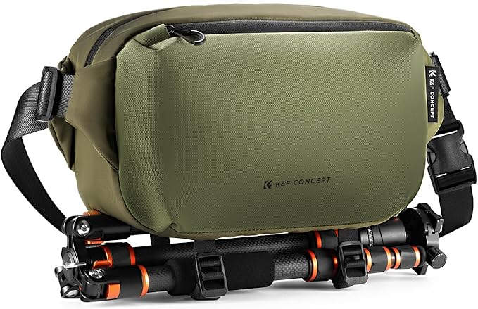 K&F Concept 2 in 1 Sling Bag Everyday Shoulder Bag & Multifunction Photography Crossbody Camera DSLR Backpack Portable Bag