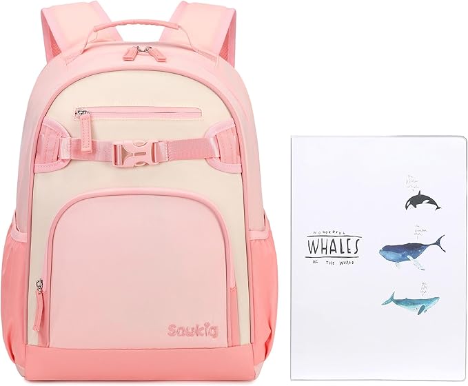 Lightweight Small Backpack for Kids Kindergarten Preschool Backpacks for Girls Ages 2-4-6 (Blush Cream Coral)
