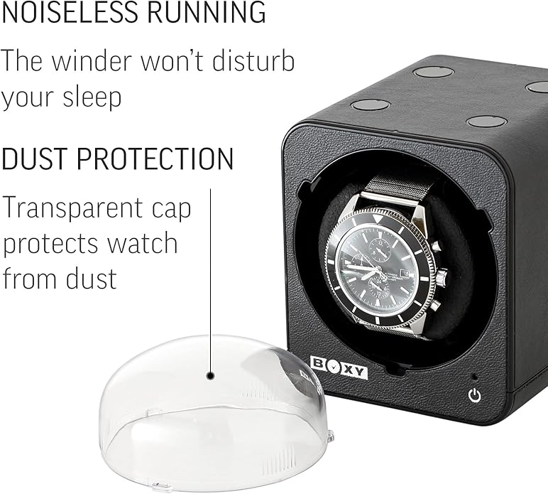 Watch Winder for Automatic Watch with Vertical Rotor Stop (with AC Adapter)
