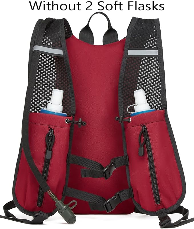 ATBP Running Hydration Vest Pack Thermal Insulation 3L TPU Water Bladder Tactical Backpack Bag for Cycling Hiking Daypack Men & Women
