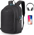 Tzowla Travel Laptop Backpack Water Resistant Anti-Theft Bag with USB Charging Port and Lock 15.6 Inch Computer Business Backpacks for Women Men Work College Gift,Casual Daypack