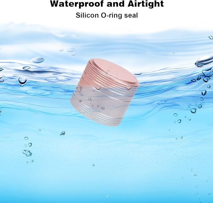 Portable Metal Pill Box Single Waterproof Pill Case for Daily - Pocket Purse Pill Container Medicine Organizer Holder for Vitamins Medication Fish Oils Pink