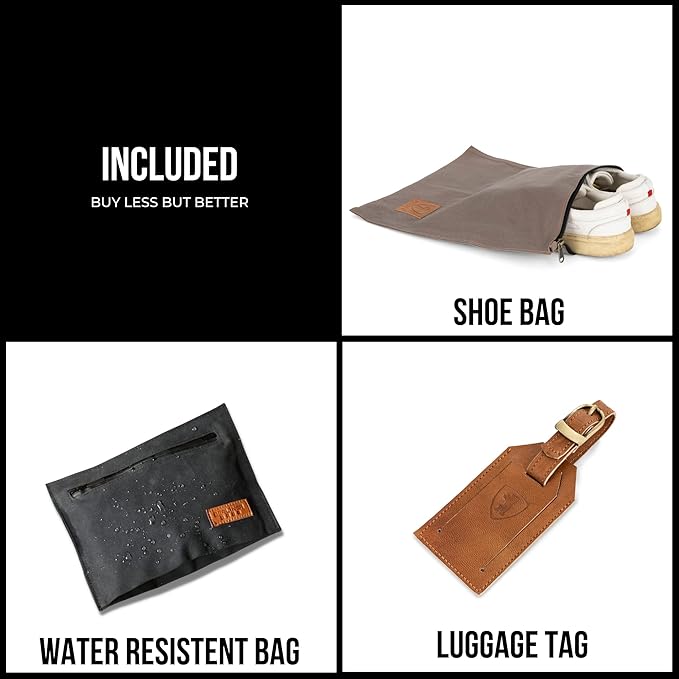 Berliner Bags Vintage Genuine Leather Duffle Denver XL for Travel or the Gym, Weekender Bag with shoe compartment, Overnight Bag for Men and Women - Brown