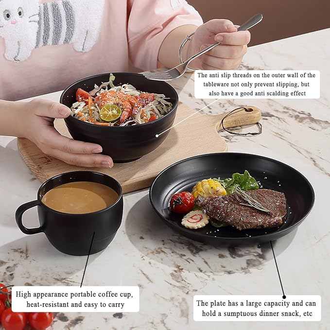 Berglander Camping Mess Kits for 2 Person, Silverware Set Spoons Forks Knives, Camping Essentials Gear, Accessories for Travel, Picnic, Outdoor, Easy to Carry and Clean