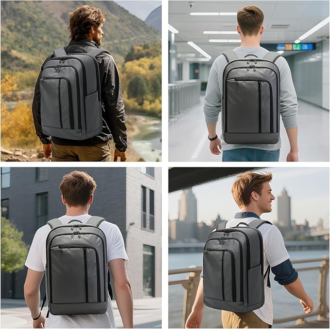 BANGE 28L Everyday Carry Backpack – Fits 15.6 Inch Laptop, Waterproof & Durable Lightweight Pack for Travel, Work, Hiking, and Commuting – Men & Women