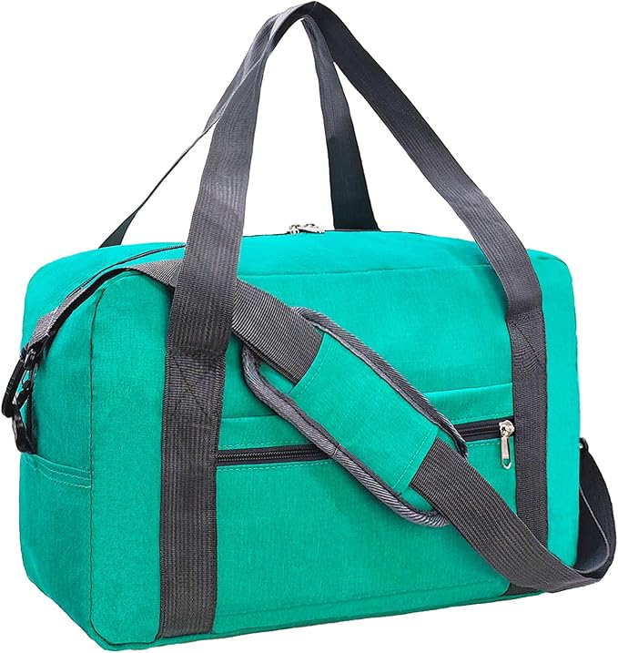 For Spirit Airlines Personal Item Bag 18x14x8 in Underseat Carry-on Luggage foldable Travel Duffle Bag for Airplanes(30L, Teal)