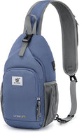 SKYSPER Sling Bag RFID Crossbody Sling Backpack Cross Body Shoulder Bag Travel Hiking Daypack for Women Men