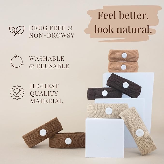 Anti Nausea Wristband | Motion Sickness Bands & Pregnancy Nausea Relief | Sea Sickness Wristbands, Motion Sickness Bracelets & Morning Sickness Relief Sea Bands