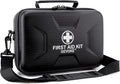 410 Piece Waterproof Hard Shell First Aid Kit for Home, Car, Travel, Camping, Truck, Hiking, Sports, Office, Vehicle & Outdoor Emergencies - Emergency Medical Kits (Black)