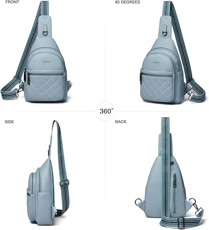 Sling Bag For Women Fanny Pack Crossbody Travel Shoulder Belt Bags Tote Backpack Purse Faux Leather