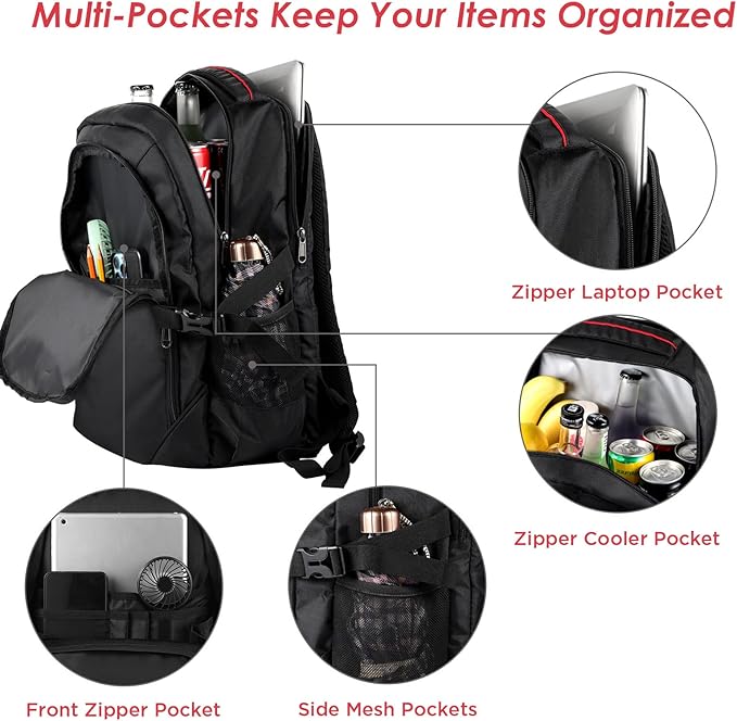 OUTXE Cooler Backpack 22L Insulated Cooler Bag for 15.6" Laptop Lunch Backpack for Work Daily Backpacks