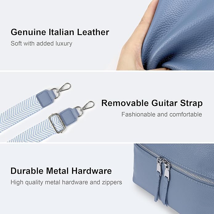 befen Genuine Leather Small Crossbody Purses for Women Travel Cross Body Bags Lightweight with Adjustable Shoulder Strap