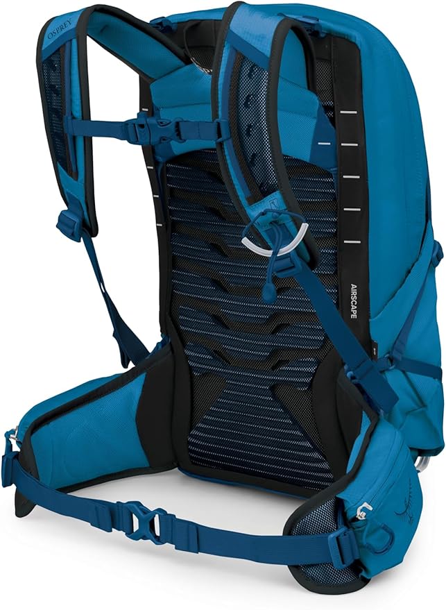 Osprey Talon 11L Men's Lightweight Hiking Backpack with Hipbelt, Scoria Blue/Night Shift