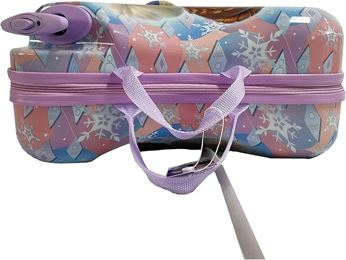 Disney Frozen Ride on Suitcase for Kids, 18'' Suitcase with Seat for Kids, Childre Riding Luggage, Cute Lightweight Travel LuggageTrolley