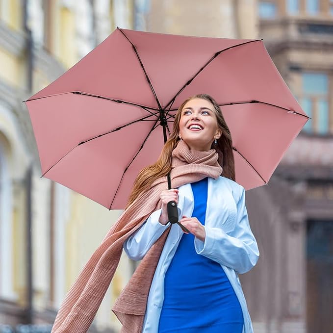 G4Free UPF 50+ UV Protection Large Travel Umbrella 42/46 Inch Auto Open Close Windproof Sun Blocking Umbrella