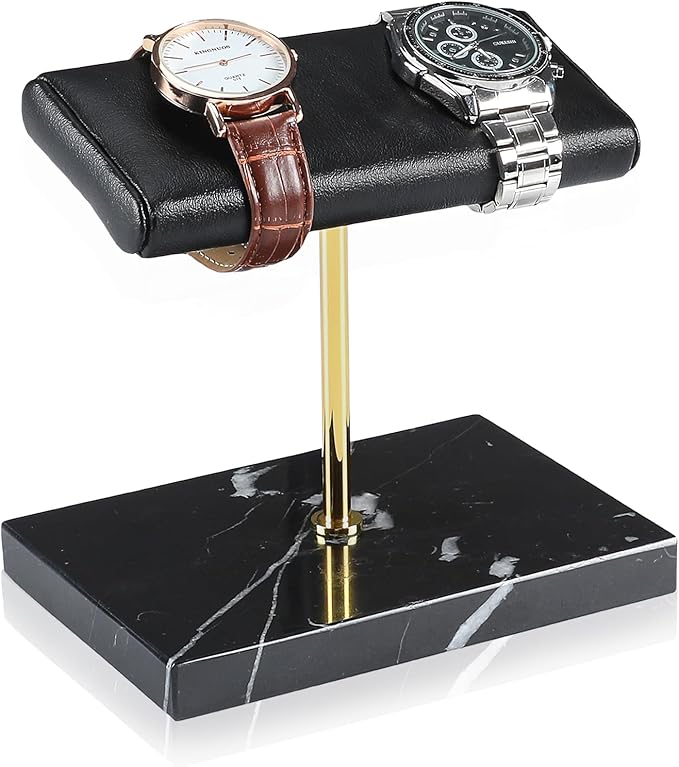 LYS&LYX Watch stand watch display stand watch holder watch Handcrafted watch holder (2--black/glod/black)