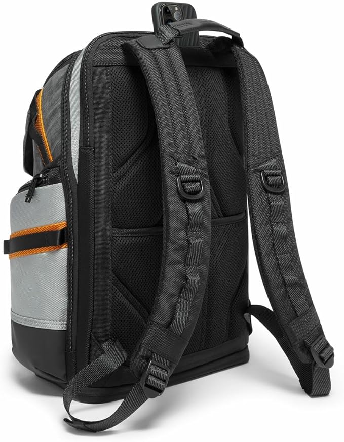 TUMI - Alpha Bravo Nomadic Backpack - Men's Durable Carry On Bag - 18.8" X 15.0" X 9.0" - Fits up to 15" Laptop - Steel