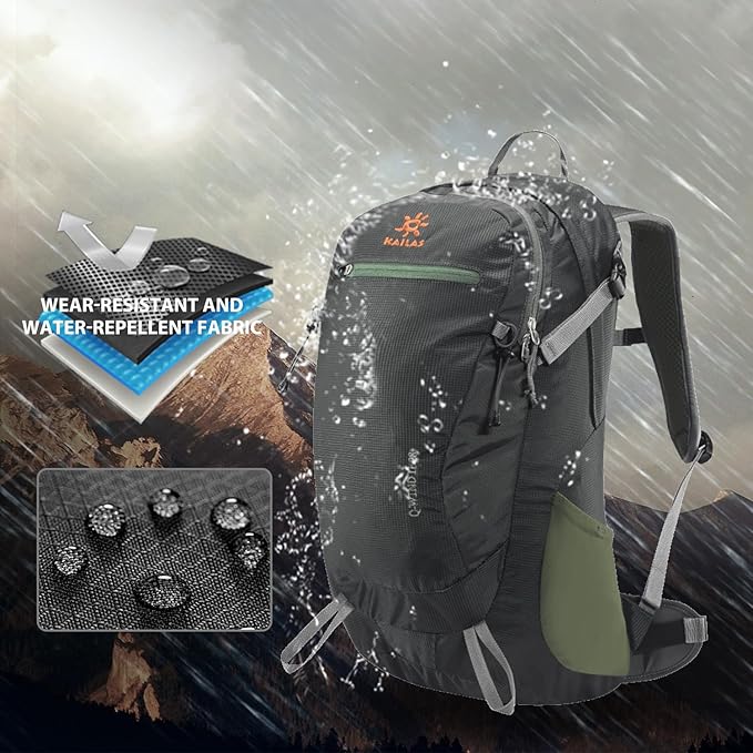 KAILAS Q-WIND II 28L Hiking Daypack Waterproof Lightweight Backpack with Rain Cover for Men Women Travel Outdoor