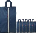 6pcs Portable Shoe Organizer, Travel Pouches with Zipper, Golf Shoe Bags, Clothes Bags, Soccer Cleats Bag Shoe Pouch for Gym, Waterproof, Odor-Resistant (Navy Blue)