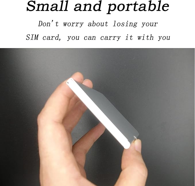 Aluminum SIM Card Case, Universal Waterproof Slim Mini Card Slots Storage Case, Sim Card Travel Case Can Hold 12 Nano SIM Card &1 Cell Phone Eject Pin Slots (Silver) + 1 Card Pin