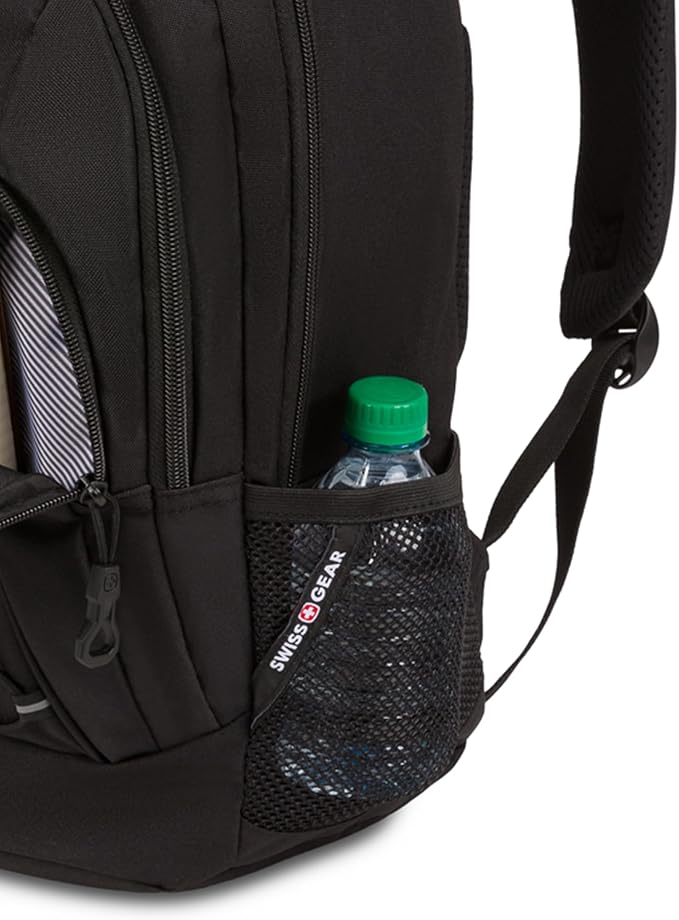 SwissGear 1186 Bungee Backpack, Black, 17-Inch