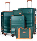 Luggage Sets 5 Piece, Suitcases with Wheels, Hardshell Suitcase Set, ABS Carry on Luggage Set with TSA Lock, Travel Luggage