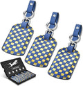 Luggage Tags for Suitcases Travel Accessories: Leather Luggage Tag 3 Pack TSA Approved, Airplane Travel Essentials for Men, Bag Tags for Luggage Long Flight Must Haves Travels Gifts Airport Essentials