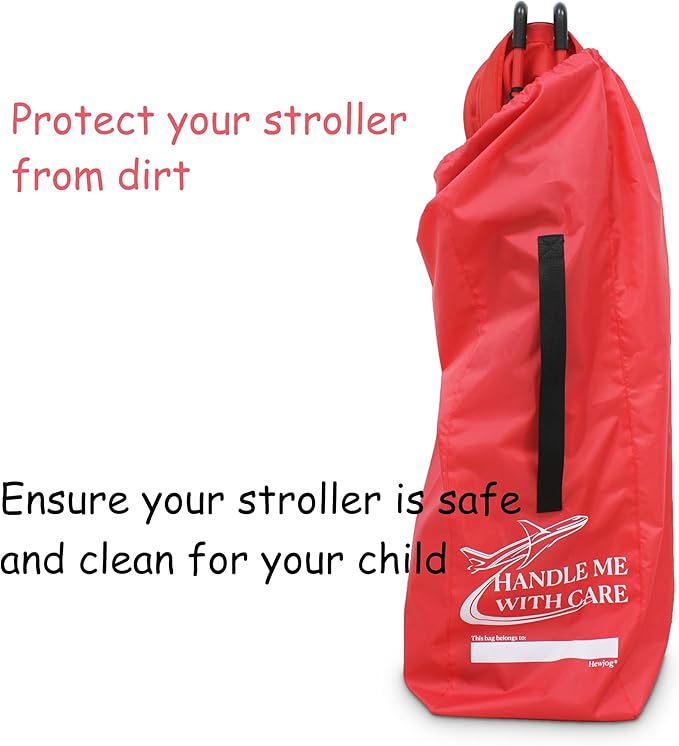 Stroller Travel Bag for Airplane, for Single Umbrella Strollers, Red
