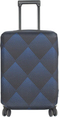 HYPER VENTURE Washable Luggage Cover - Fashion Suitcase Protector Fits 18-22 Inch Luggage (Blue Cube, S)